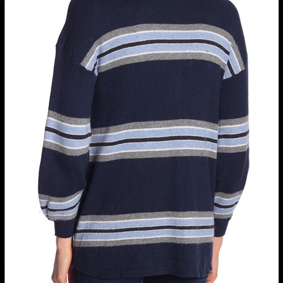 Democracy | Striped Girlfriend Cardigan Sweater M - Picture 2 of 7